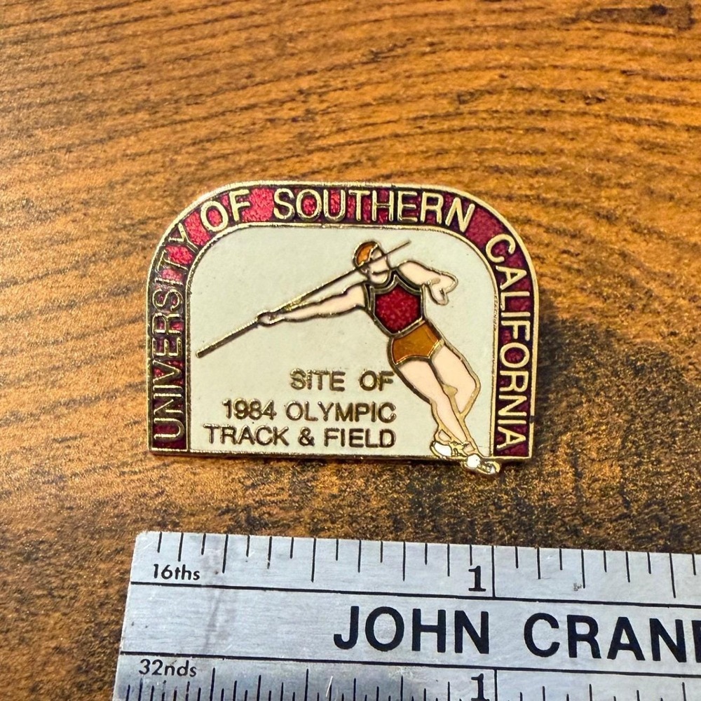 1984 LA Olympics USC Javelin Pin University of Southern California Track & Field